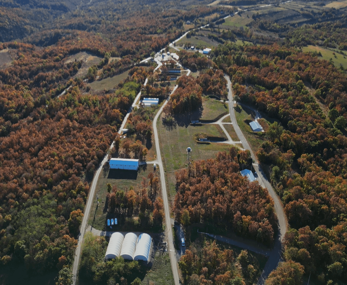 Bird's eye view of Boljevac